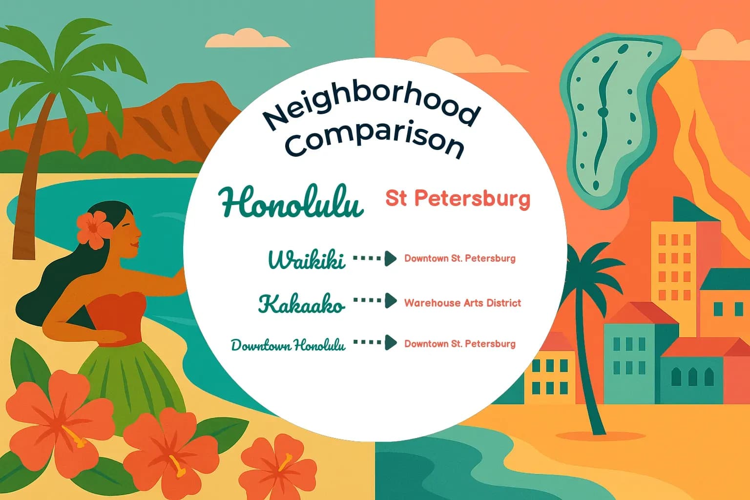 Honolulu vs St. Petersburg Neighborhood Comparison