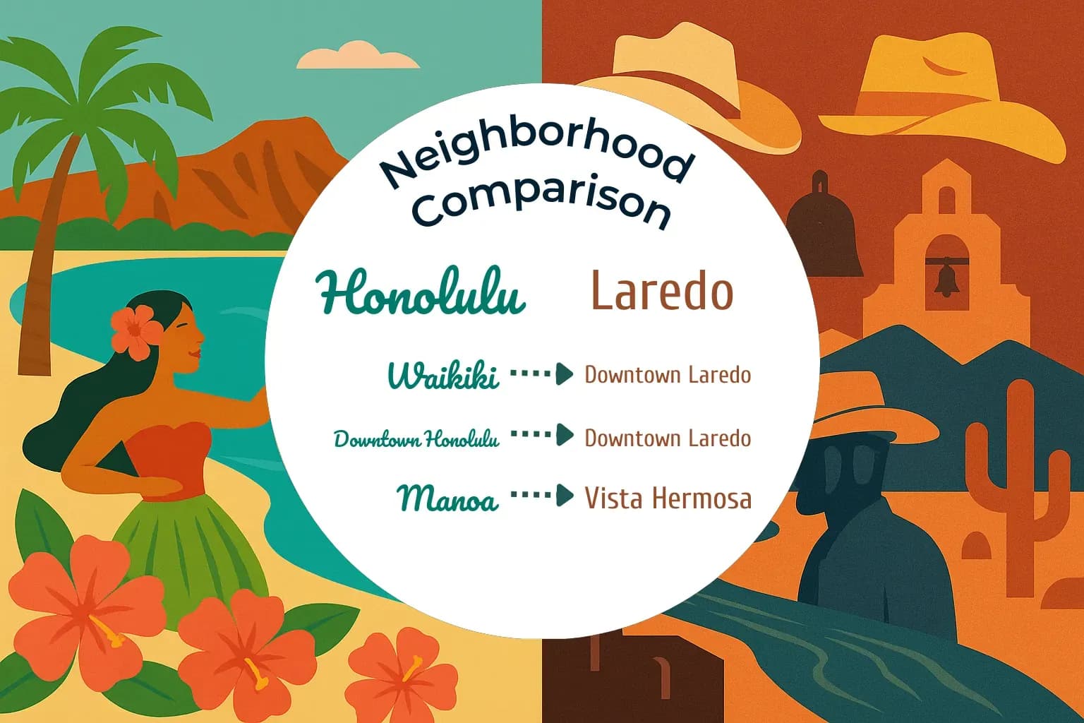 Honolulu vs Laredo Neighborhood Comparison
