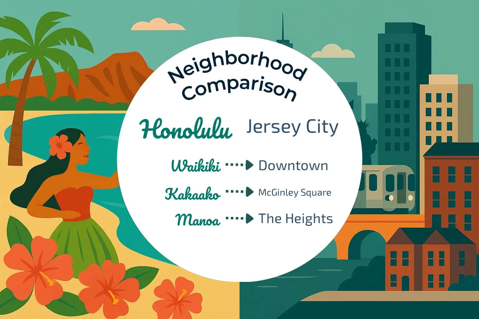 Honolulu vs Jersey City Neighborhood Comparison