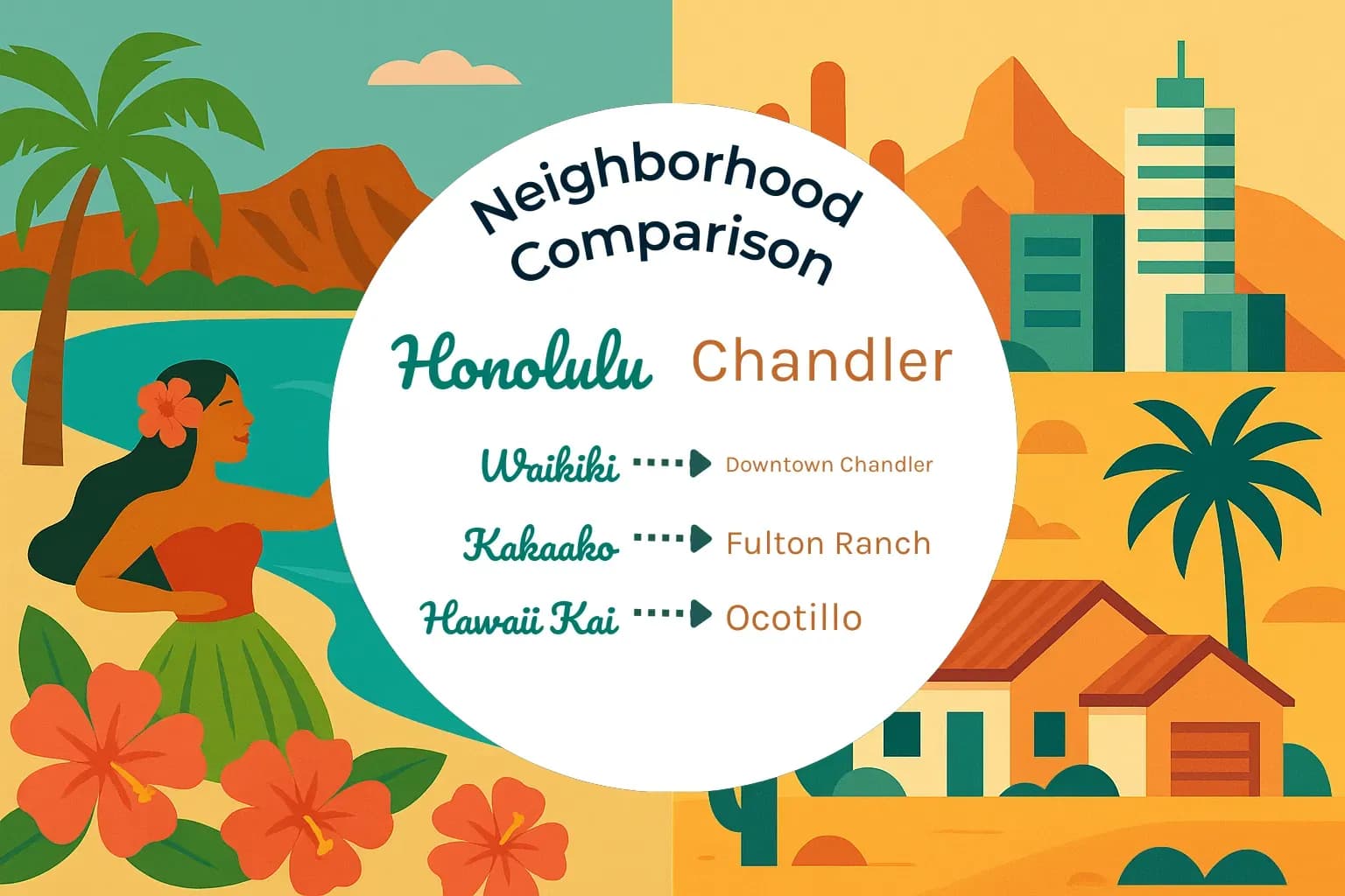 Honolulu vs Chandler Neighborhood Comparison