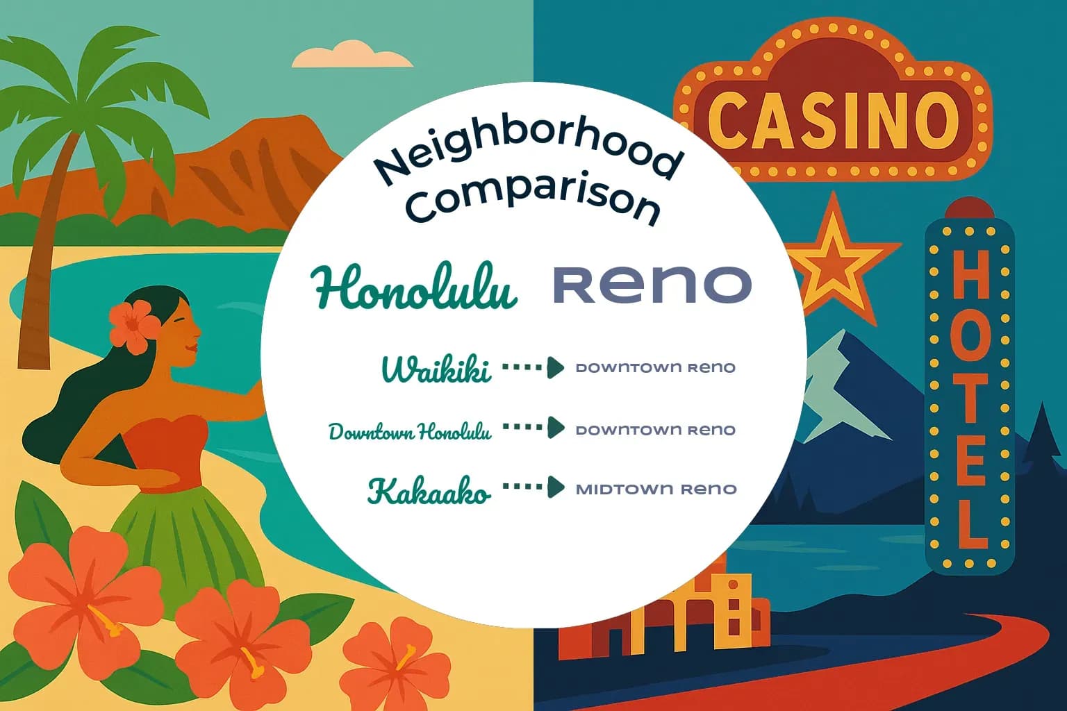 Honolulu vs Reno Neighborhood Comparison