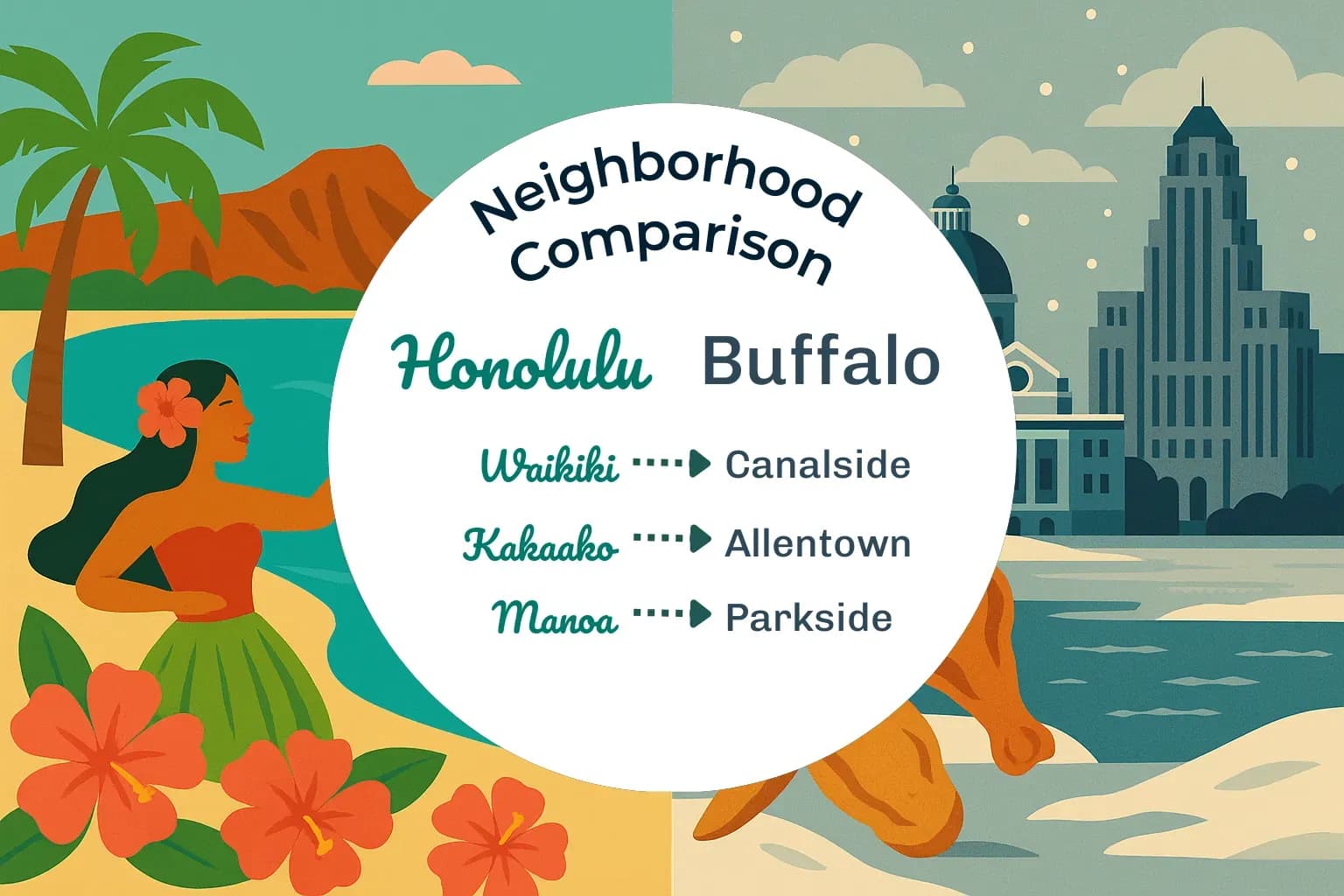 Honolulu vs Buffalo Neighborhood Comparison