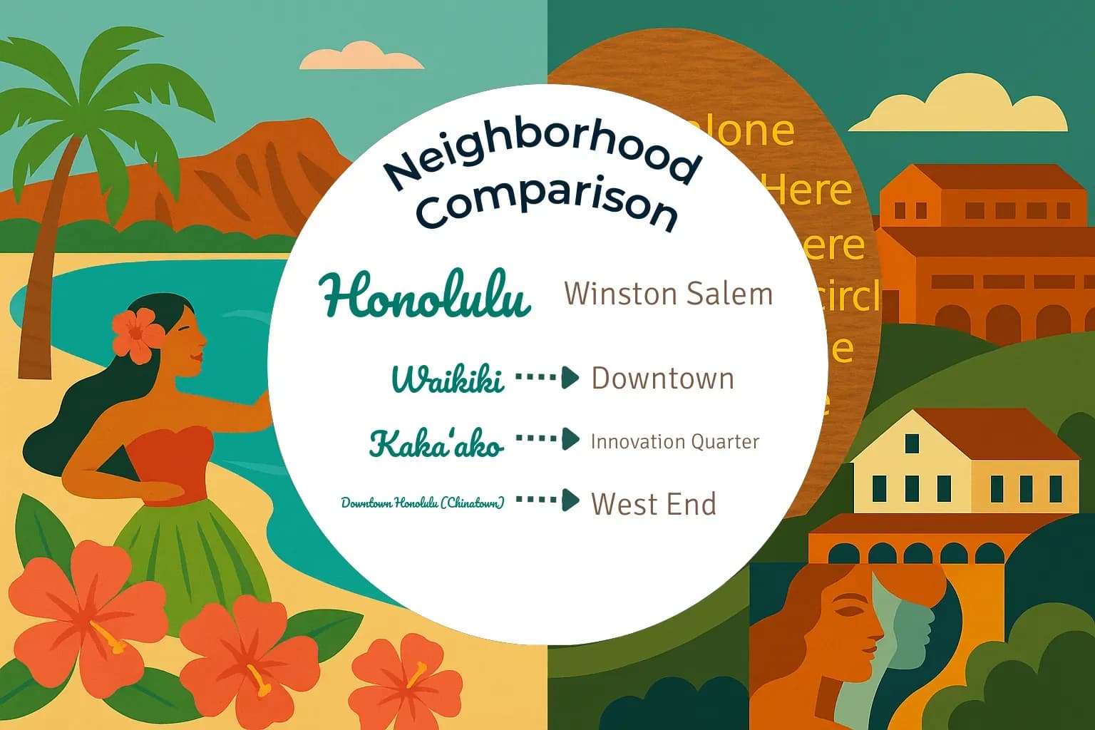 Honolulu vs Winston Salem Neighborhood Comparison