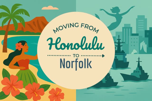 Moving from Honolulu to Norfolk
