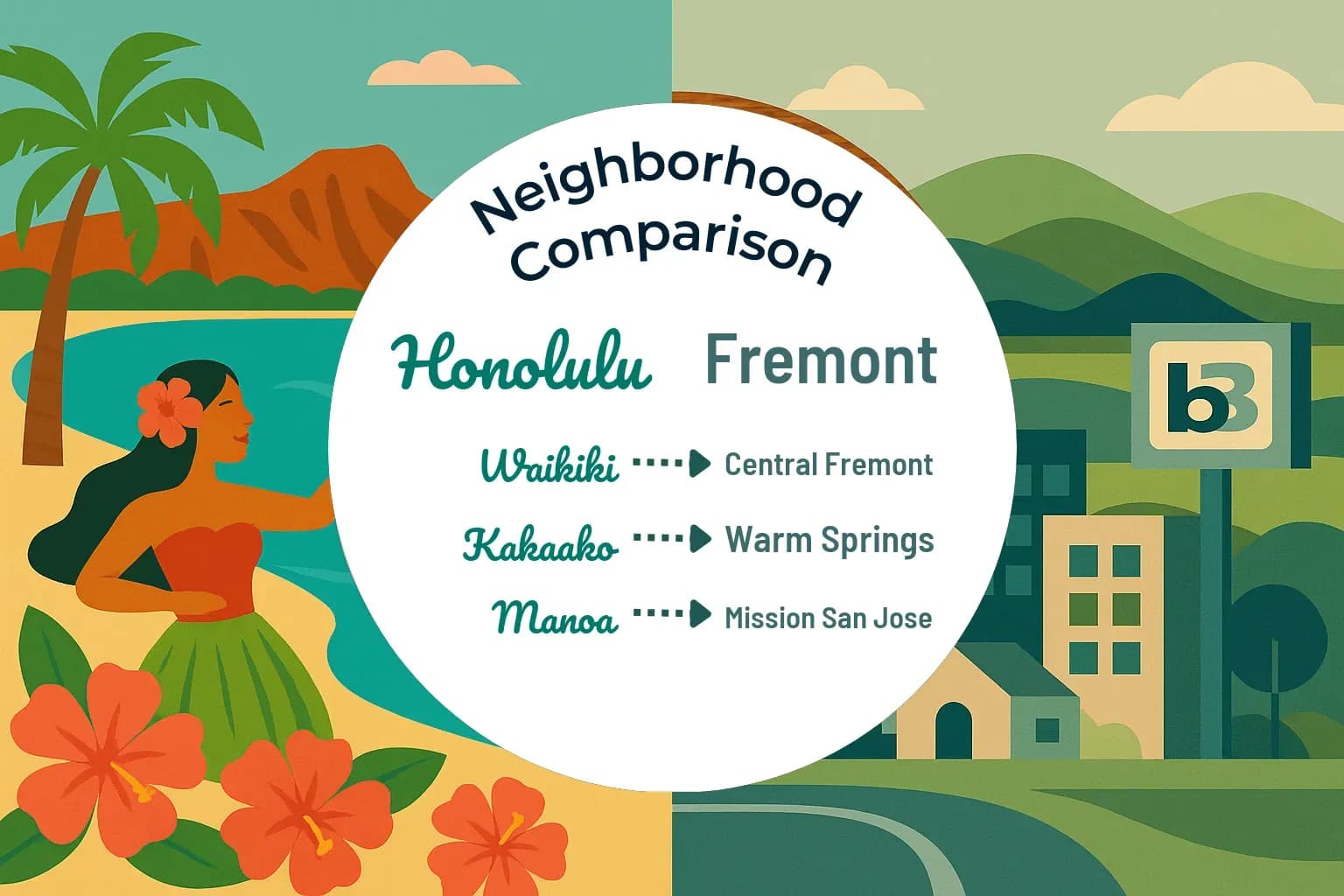Honolulu vs Fremont Neighborhood Comparison