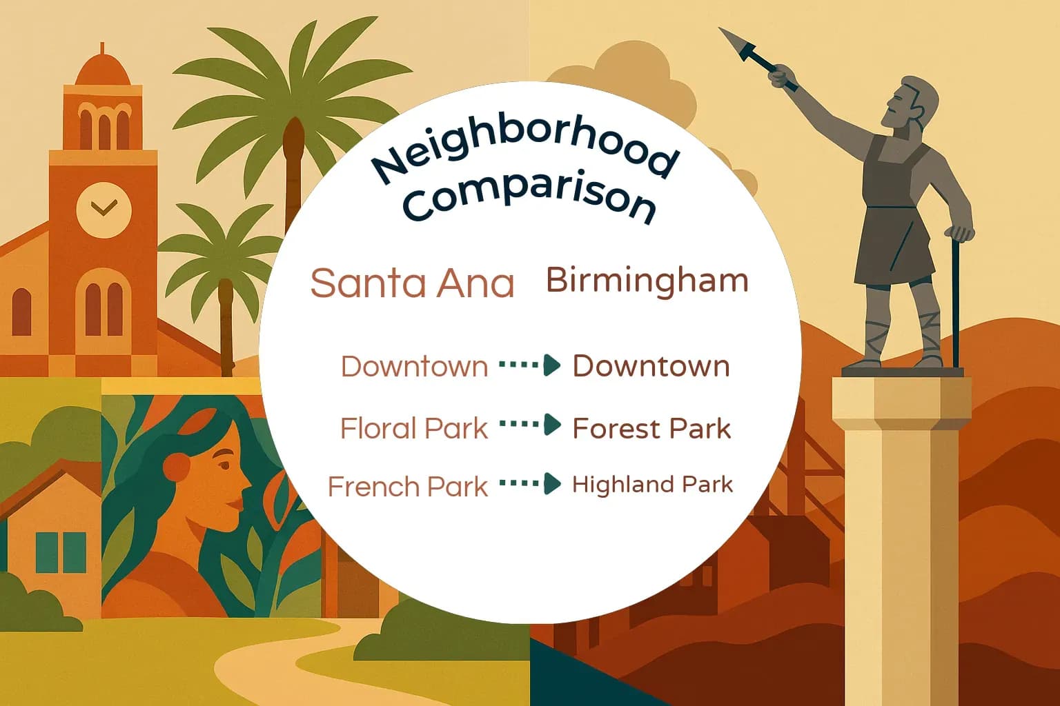 Santa Ana vs Birmingham Neighborhood Comparison