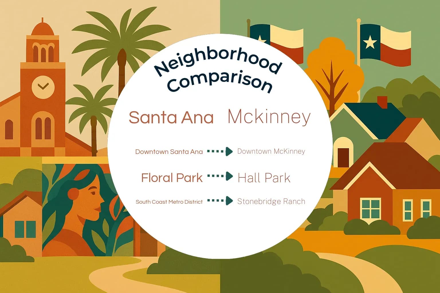 Santa Ana vs Mckinney Neighborhood Comparison