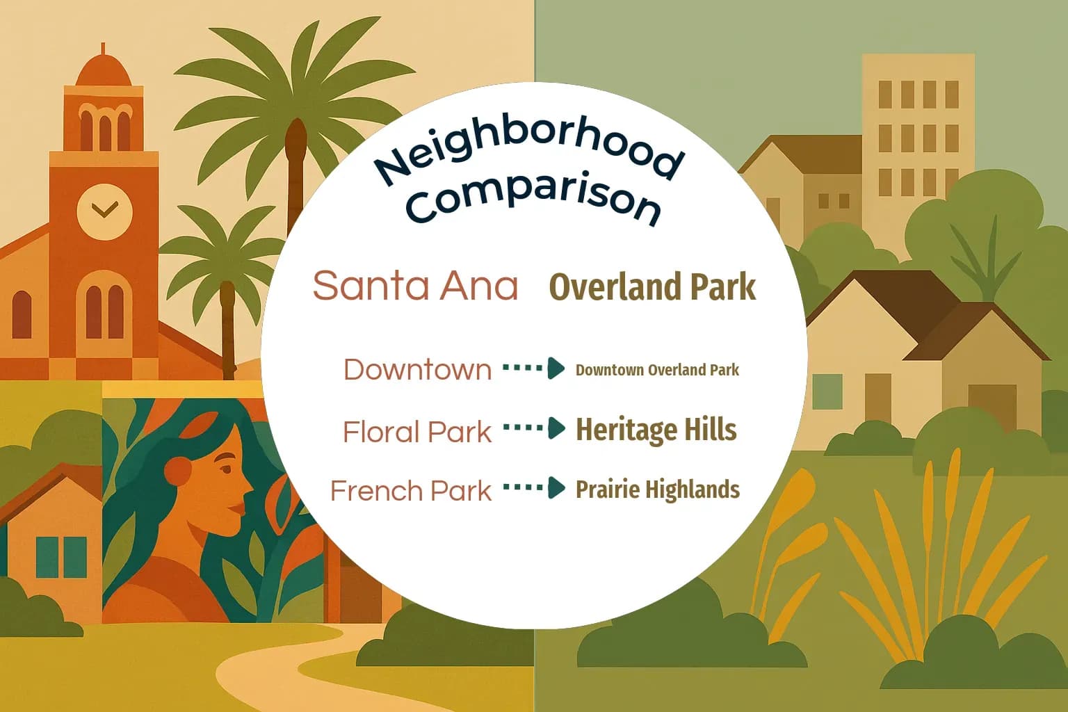 Santa Ana vs Overland Park Neighborhood Comparison
