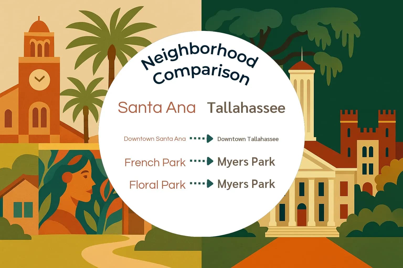 Santa Ana vs Tallahassee Neighborhood Comparison
