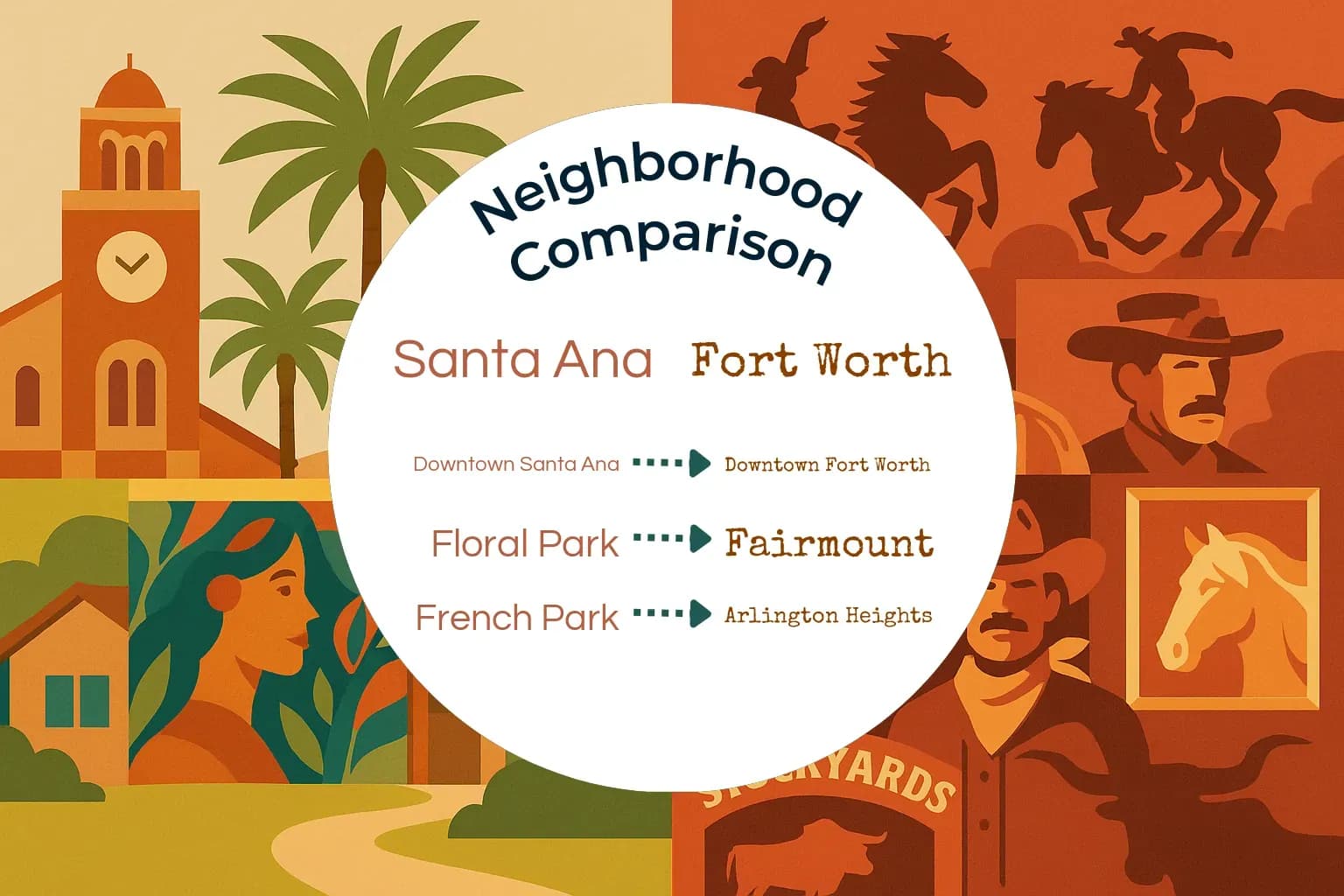 Santa Ana vs Fort Worth Neighborhood Comparison