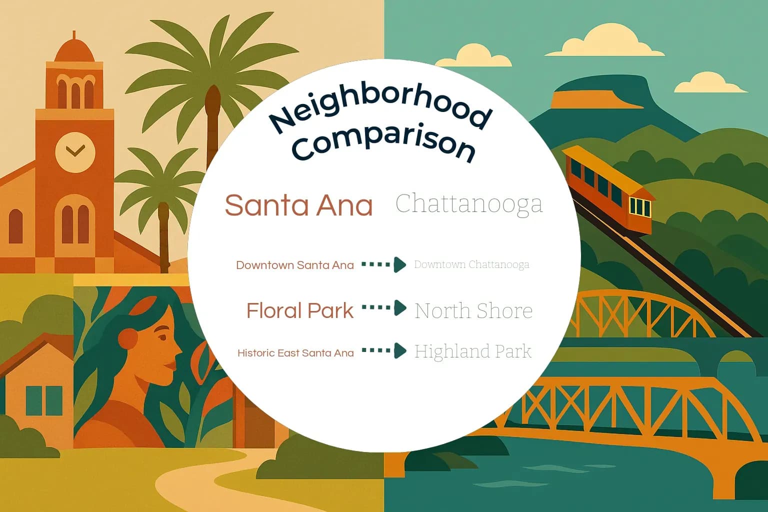 Santa Ana vs Chattanooga Neighborhood Comparison