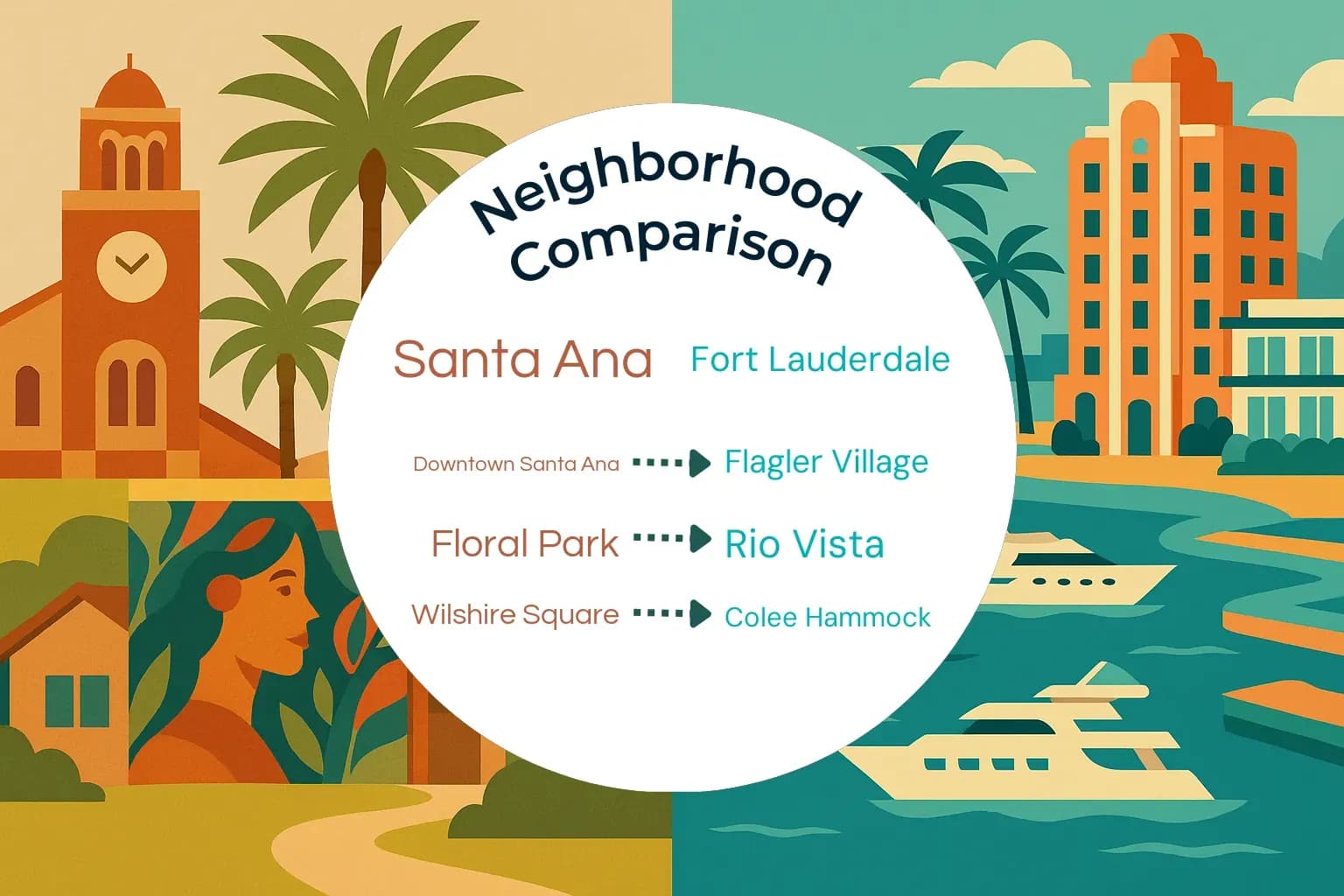 Santa Ana vs Fort Lauderdale Neighborhood Comparison