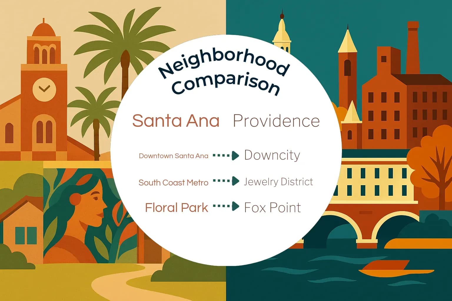 Santa Ana vs Providence Neighborhood Comparison