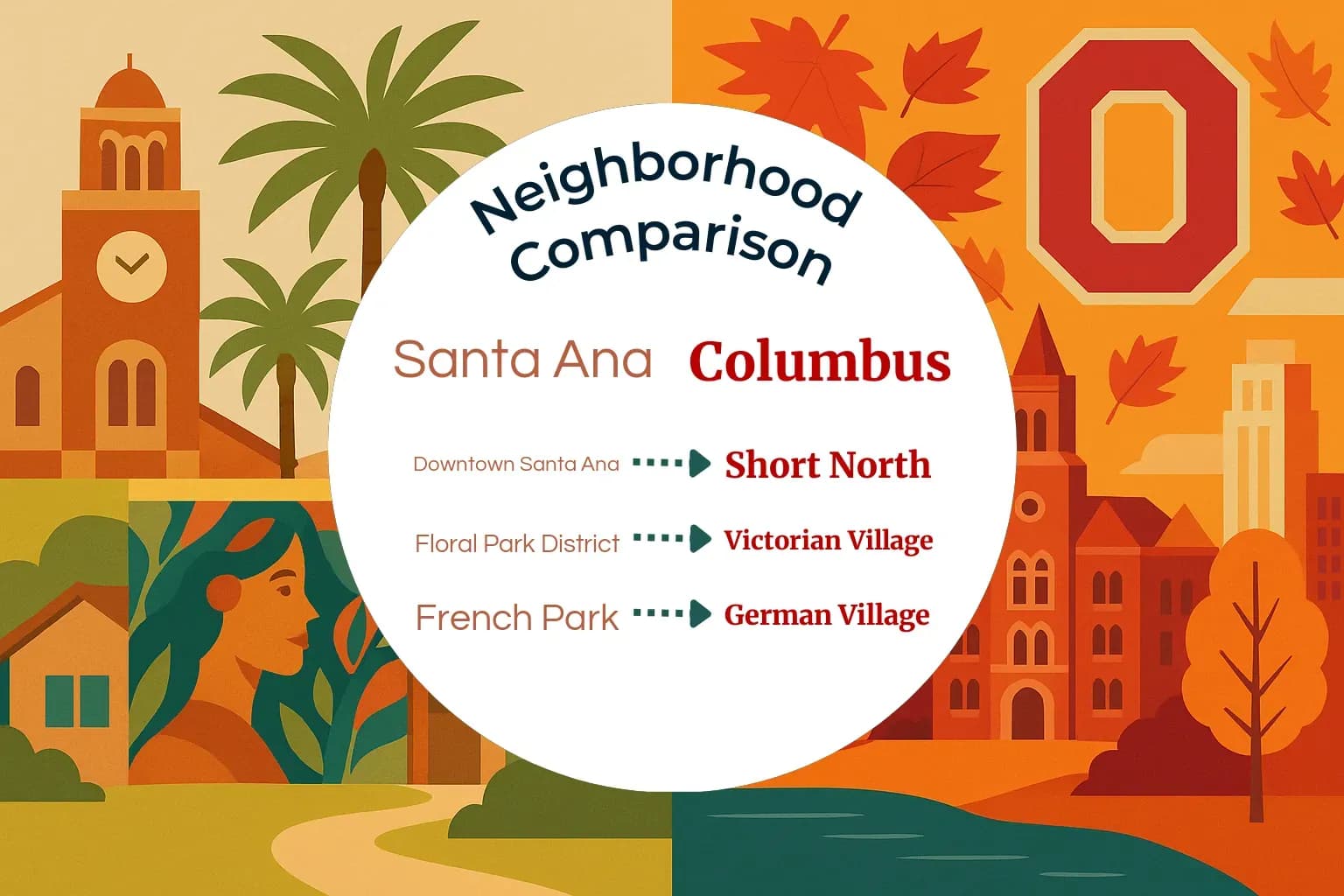 Santa Ana vs Columbus Neighborhood Comparison