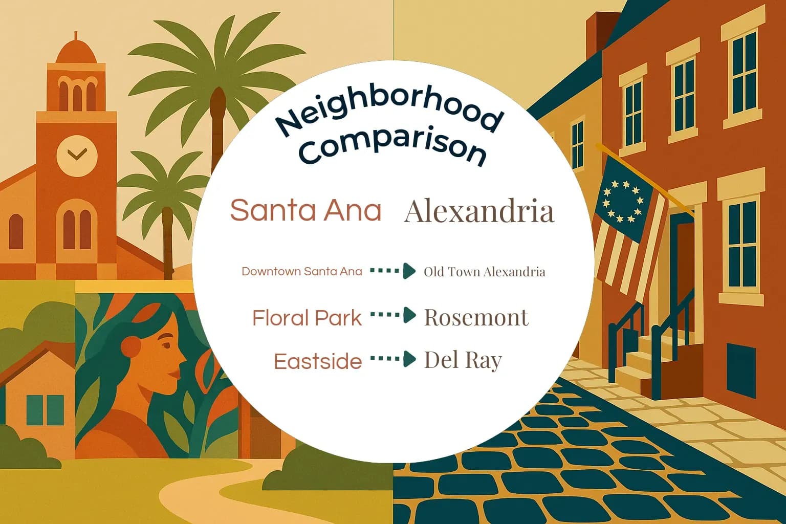 Santa Ana vs Alexandria Neighborhood Comparison