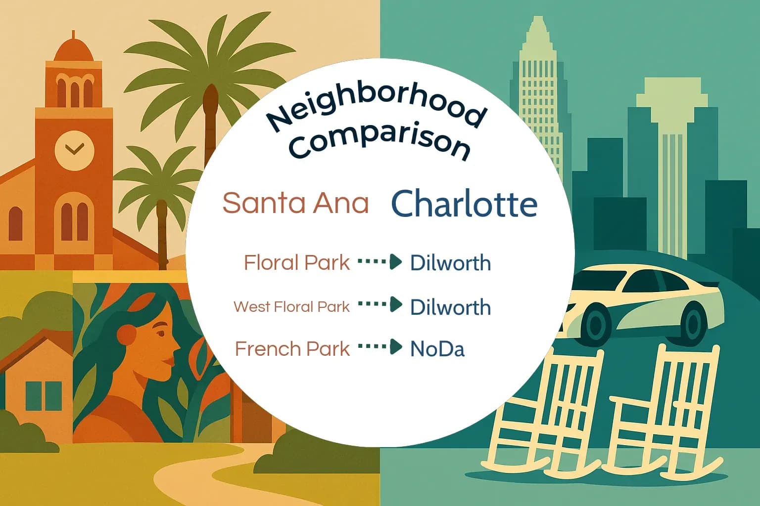 Santa Ana vs Charlotte Neighborhood Comparison