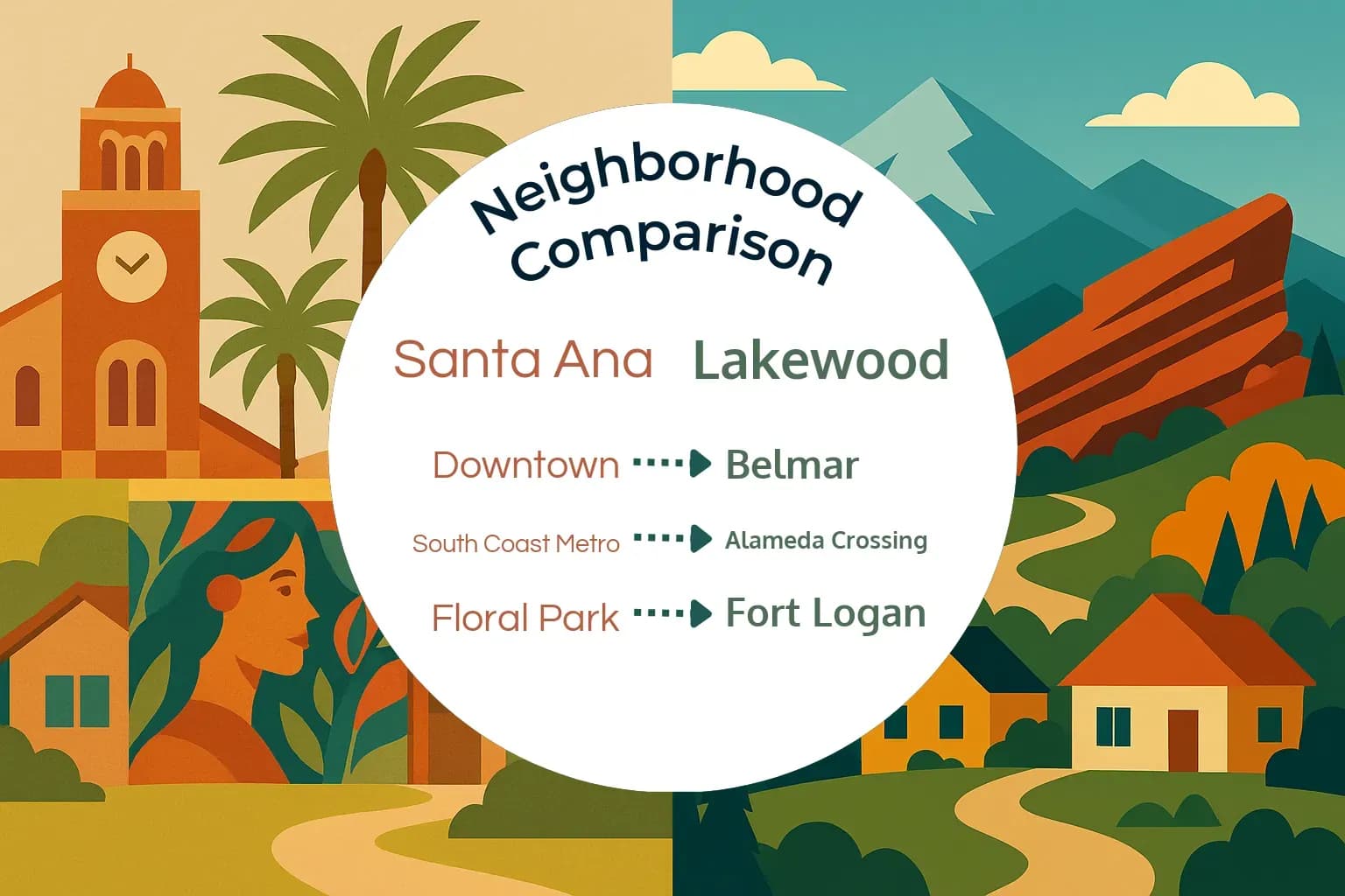 Santa Ana vs Lakewood Neighborhood Comparison