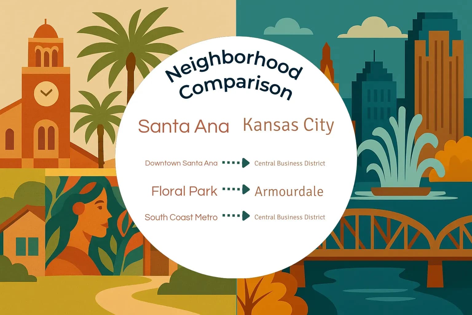 Santa Ana vs Kansas City Neighborhood Comparison