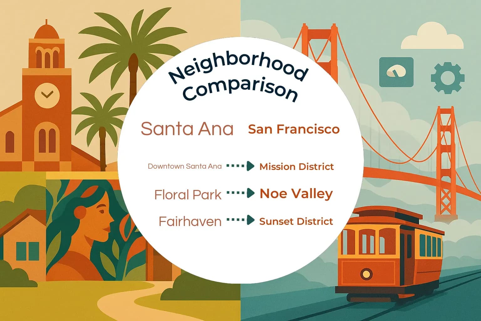 Santa Ana vs San Francisco Neighborhood Comparison