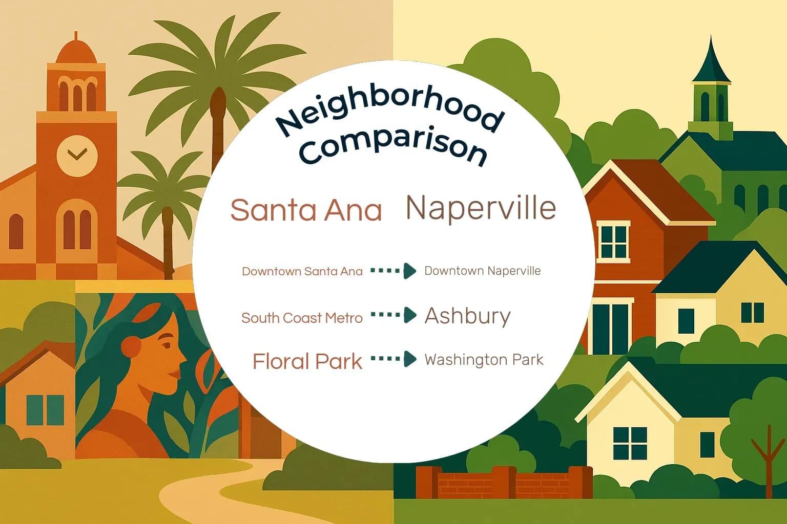 Santa Ana vs Naperville Neighborhood Comparison