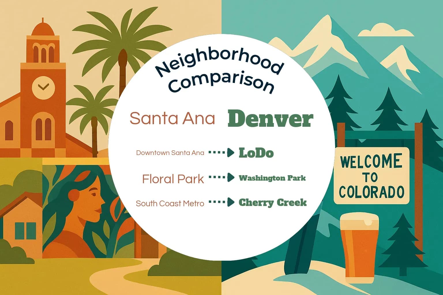Santa Ana vs Denver Neighborhood Comparison