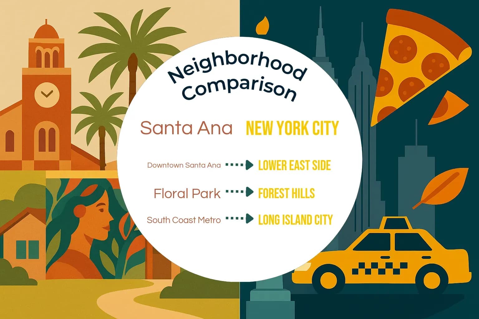 Santa Ana vs New York City Neighborhood Comparison