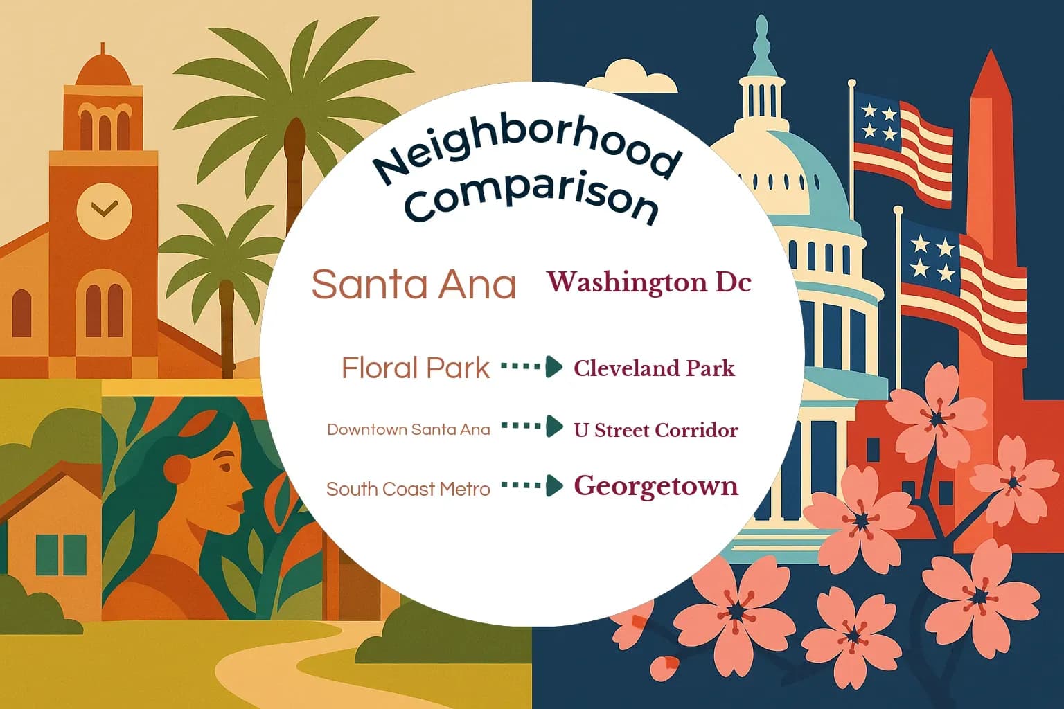 Santa Ana vs Washington DC Neighborhood Comparison