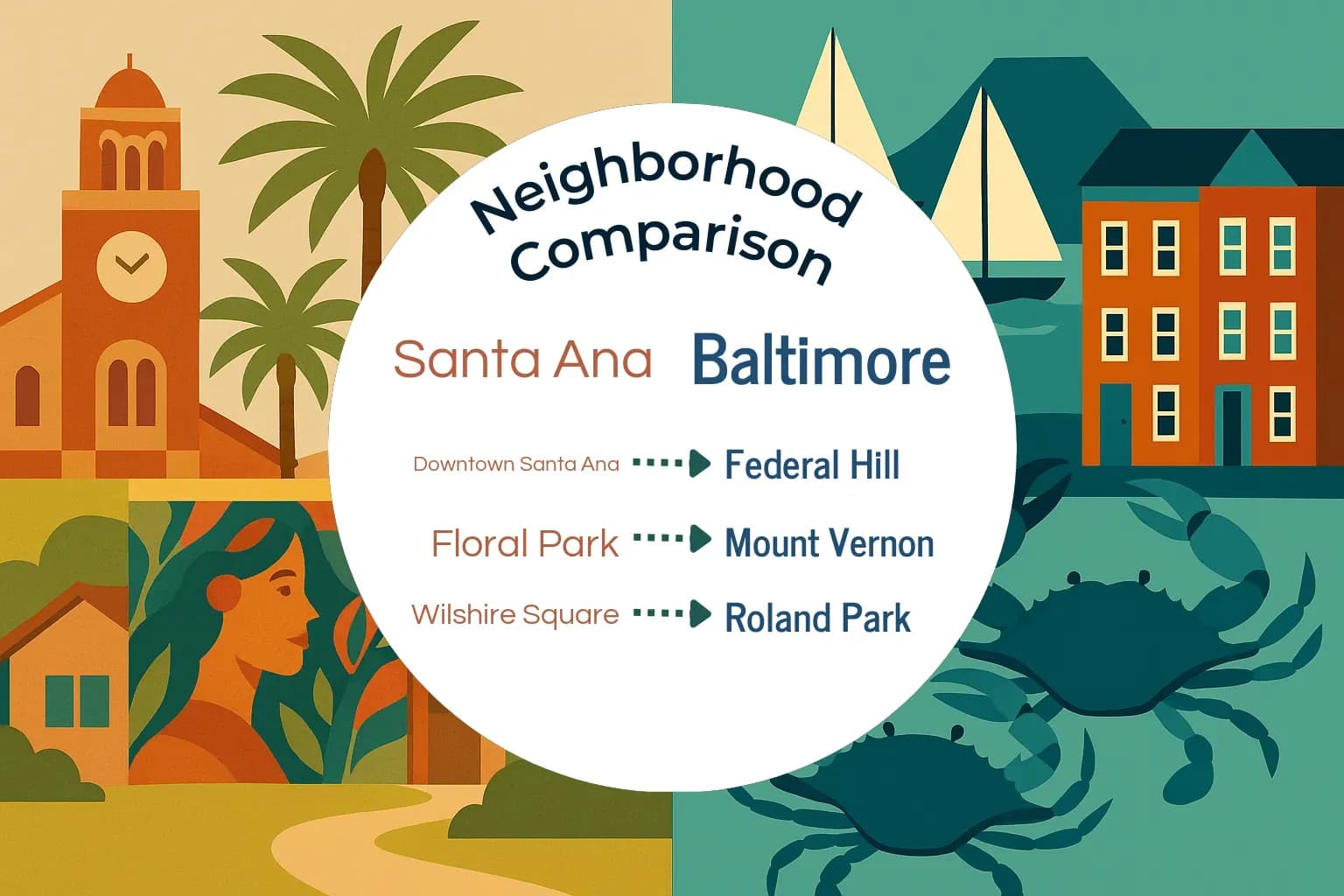 Santa Ana vs Baltimore Neighborhood Comparison