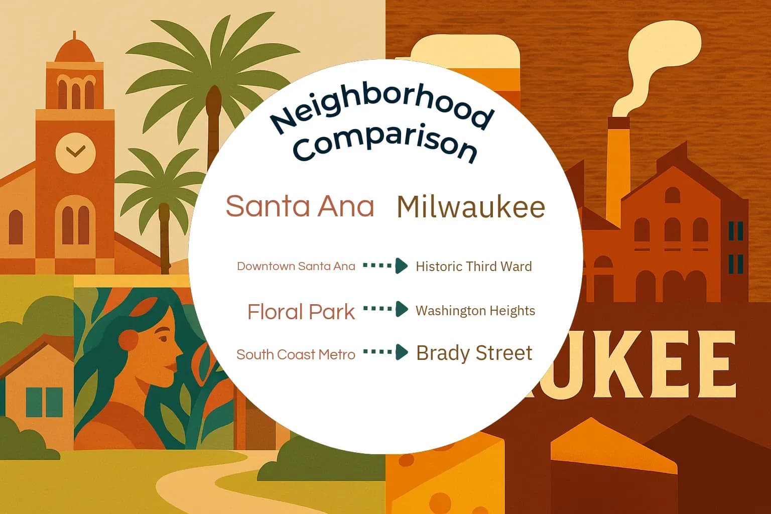 Santa Ana vs Milwaukee Neighborhood Comparison