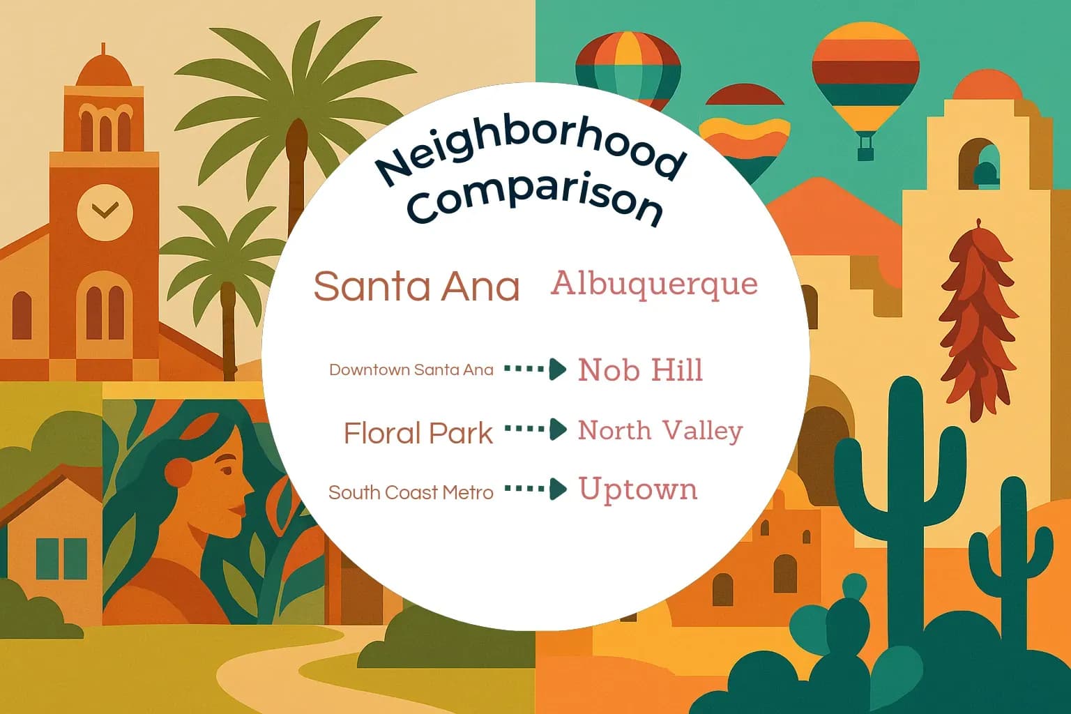 Santa Ana vs Albuquerque Neighborhood Comparison