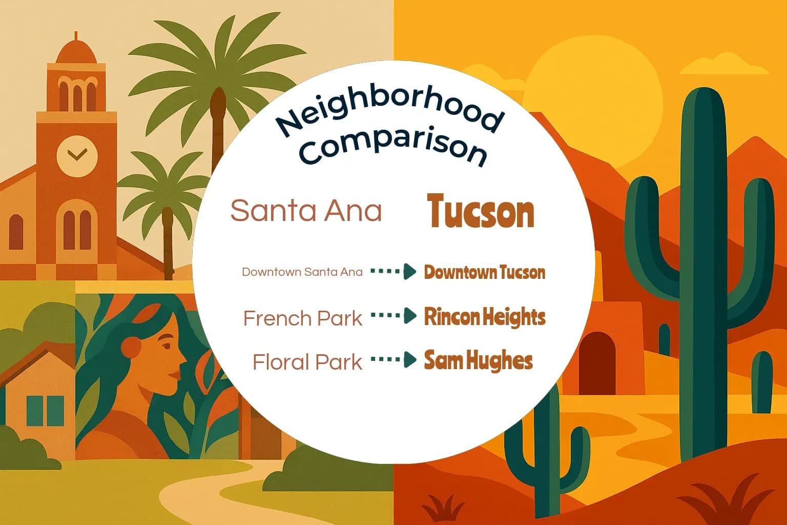 Santa Ana vs Tucson Neighborhood Comparison