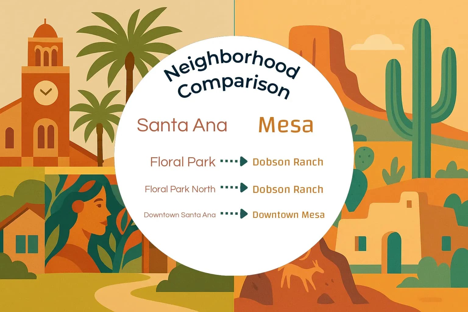 Santa Ana vs Mesa Neighborhood Comparison