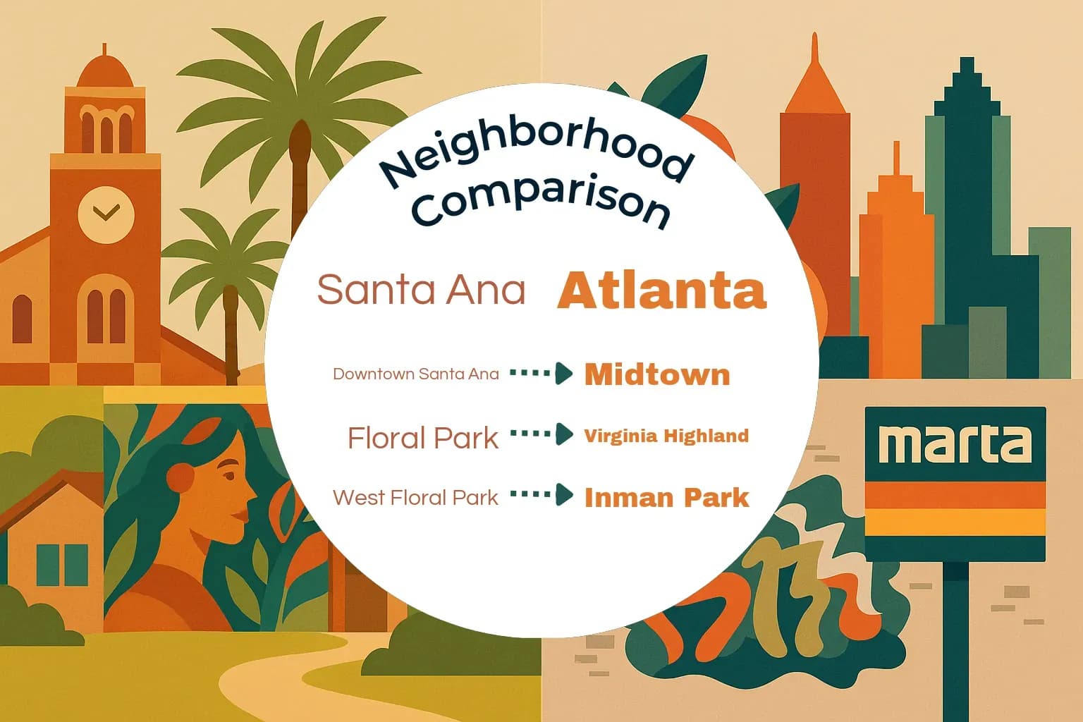 Santa Ana vs Atlanta Neighborhood Comparison