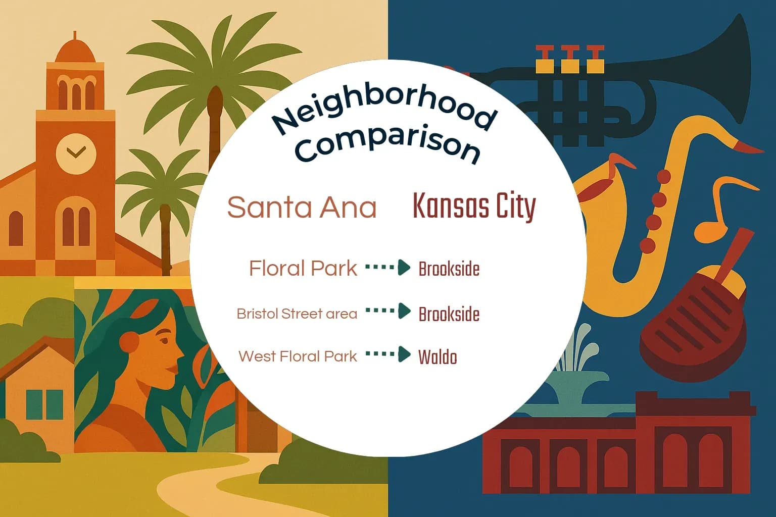 Santa Ana vs Kansas City Neighborhood Comparison