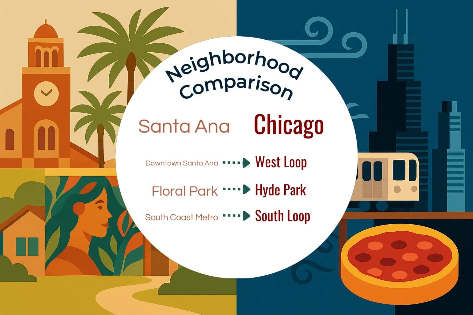 Santa Ana vs Chicago Neighborhood Comparison