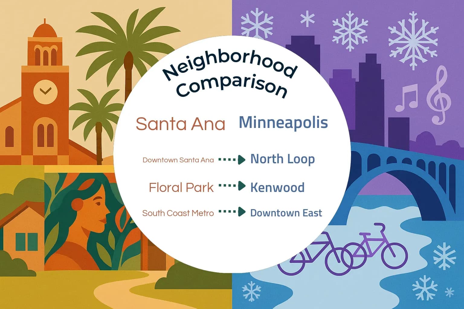 Santa Ana vs Minneapolis Neighborhood Comparison