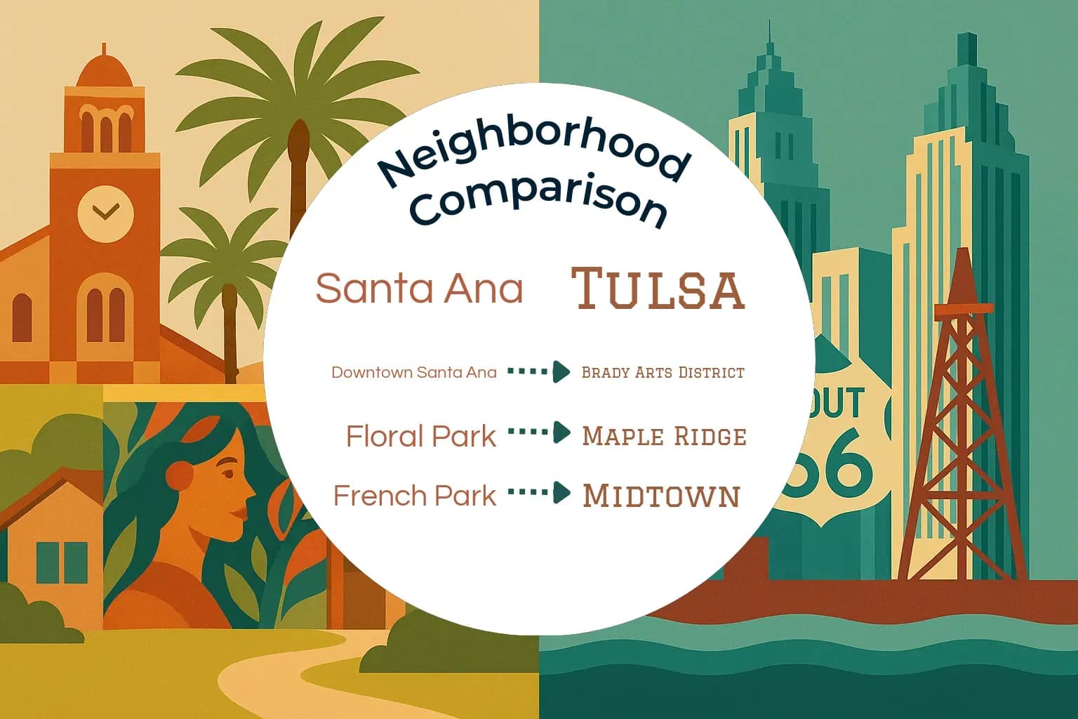 Santa Ana vs Tulsa Neighborhood Comparison