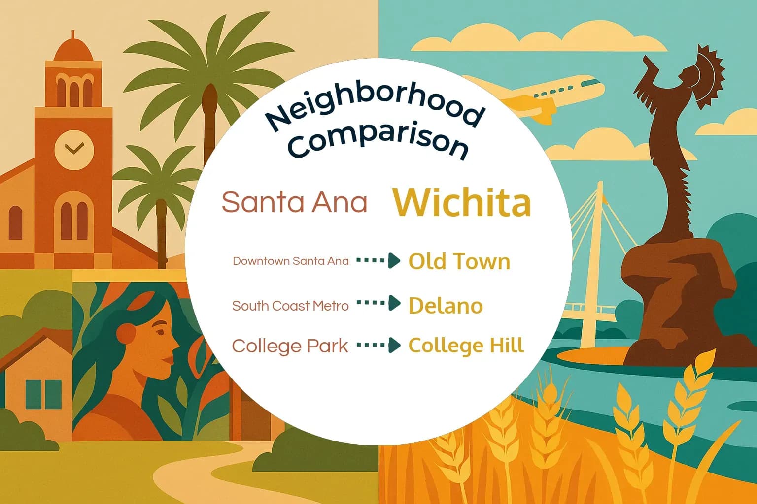 Santa Ana vs Wichita Neighborhood Comparison