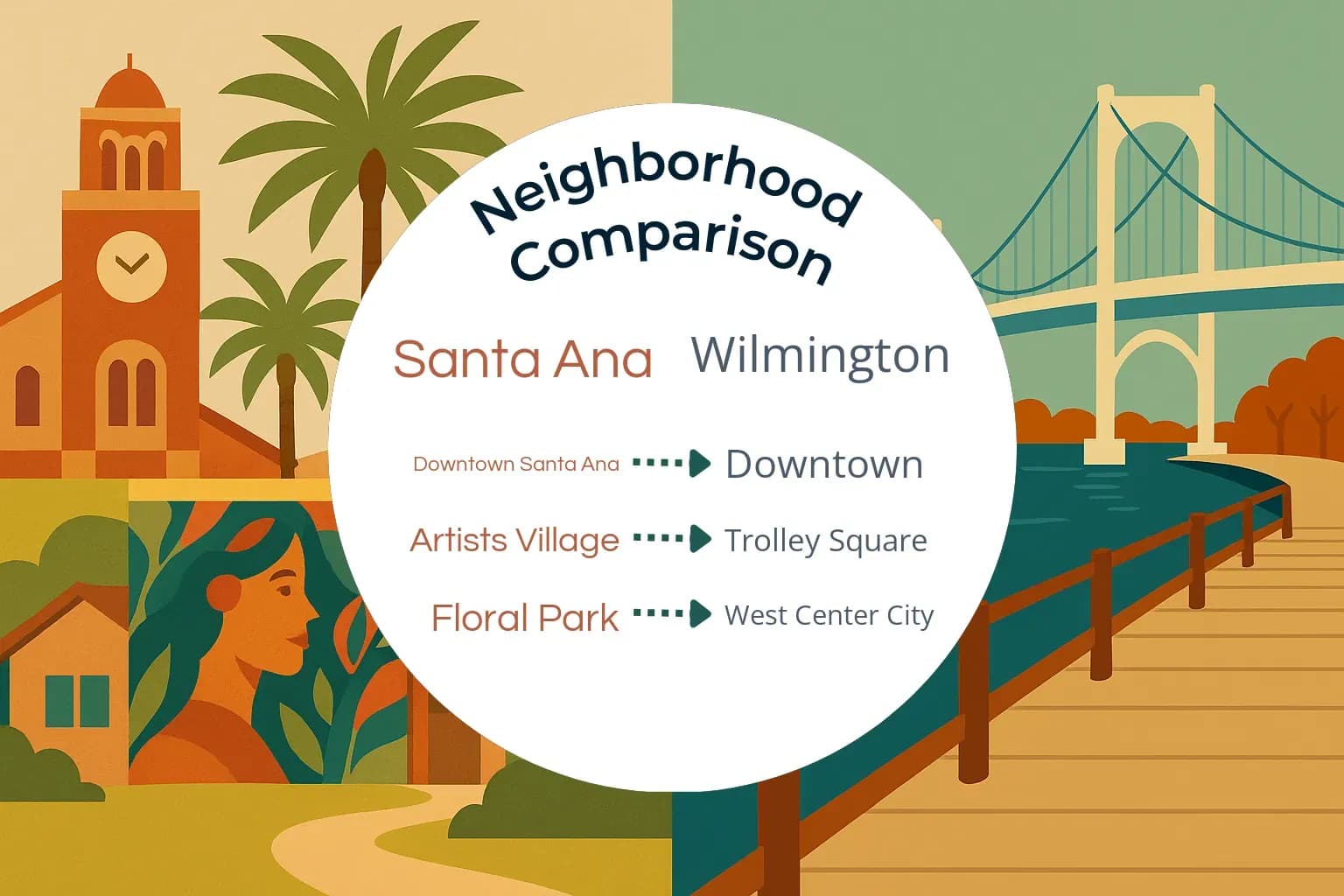 Santa Ana vs Wilmington Neighborhood Comparison