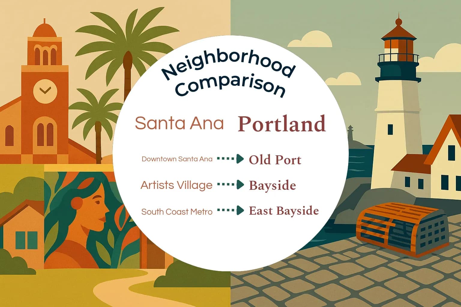 Santa Ana vs Portland Neighborhood Comparison