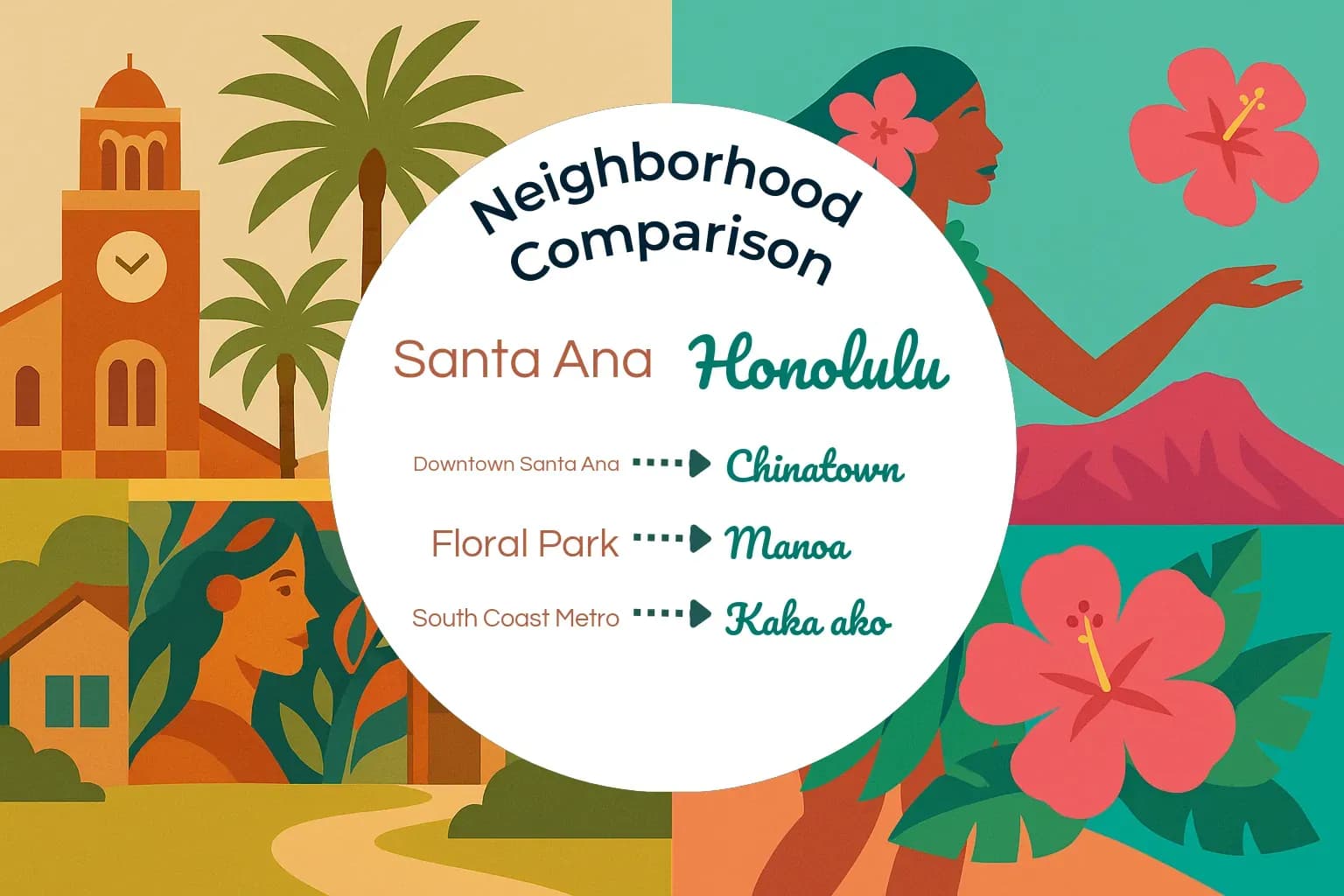 Santa Ana vs Honolulu Neighborhood Comparison