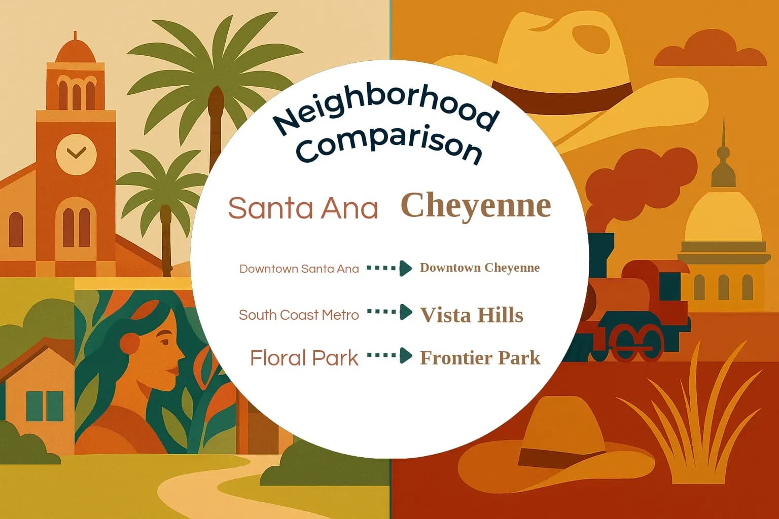 Santa Ana vs Cheyenne Neighborhood Comparison