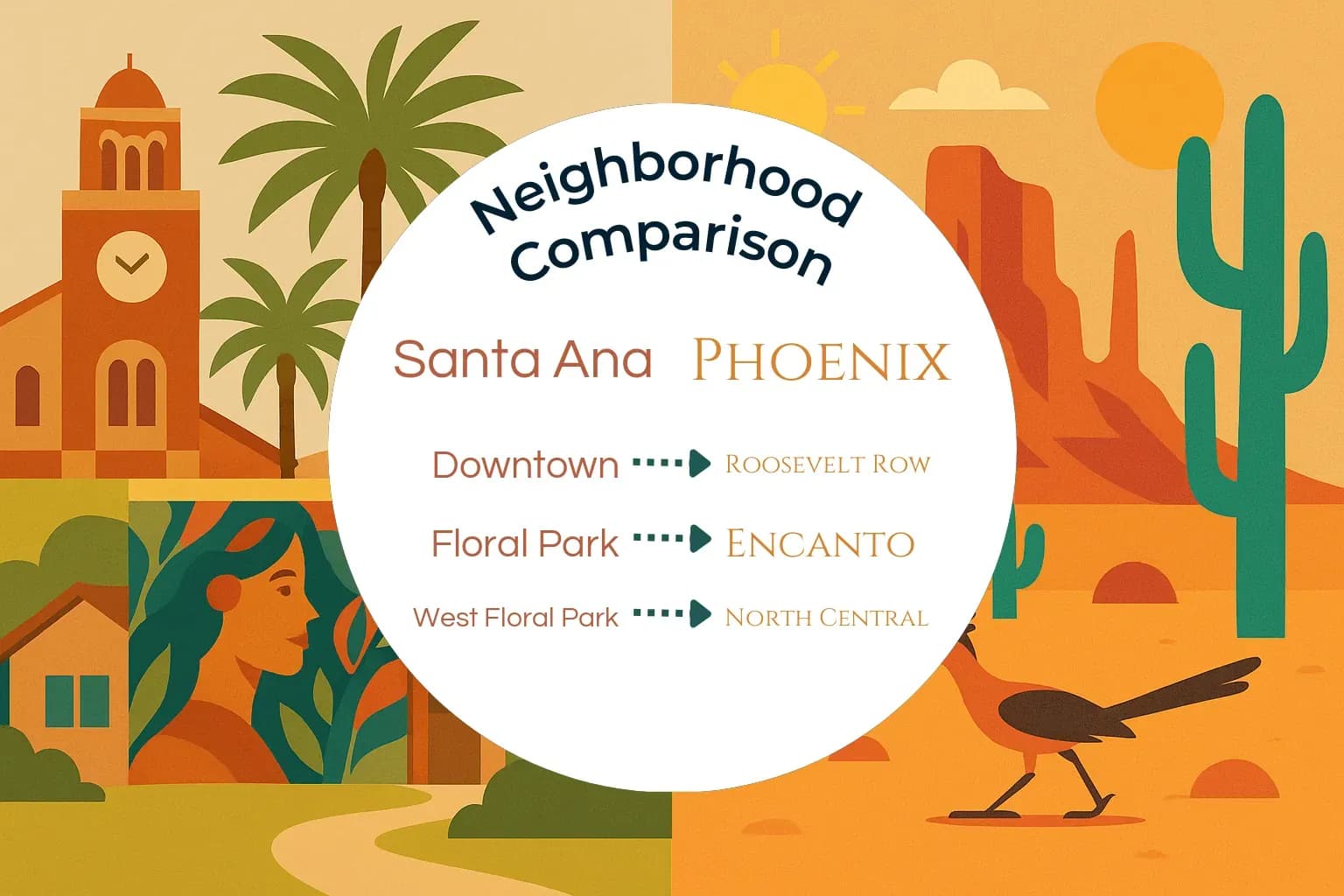 Santa Ana vs Phoenix Neighborhood Comparison