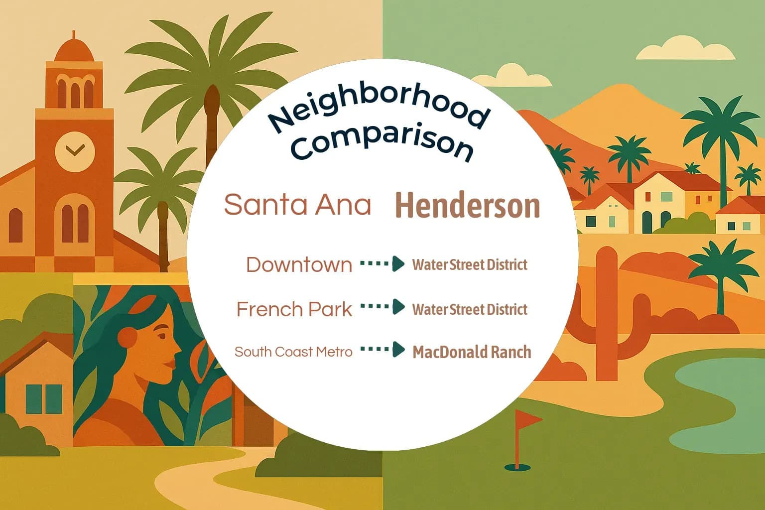 Santa Ana vs Henderson Neighborhood Comparison
