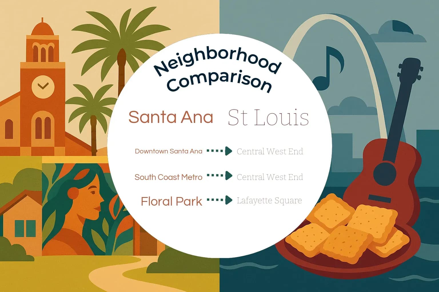 Santa Ana vs St. Louis Neighborhood Comparison
