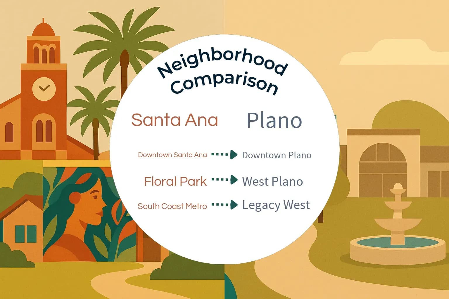 Santa Ana vs Plano Neighborhood Comparison