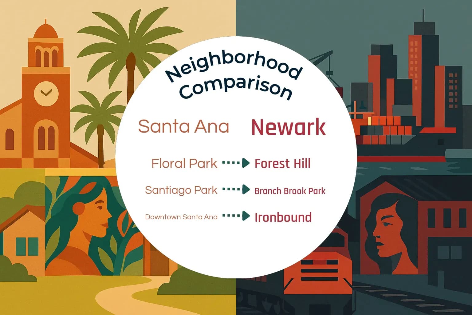 Santa Ana vs Newark Neighborhood Comparison