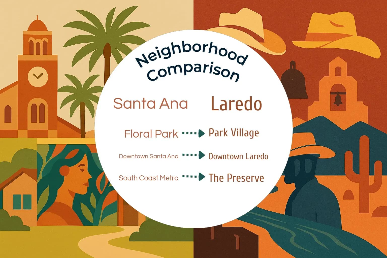Santa Ana vs Laredo Neighborhood Comparison