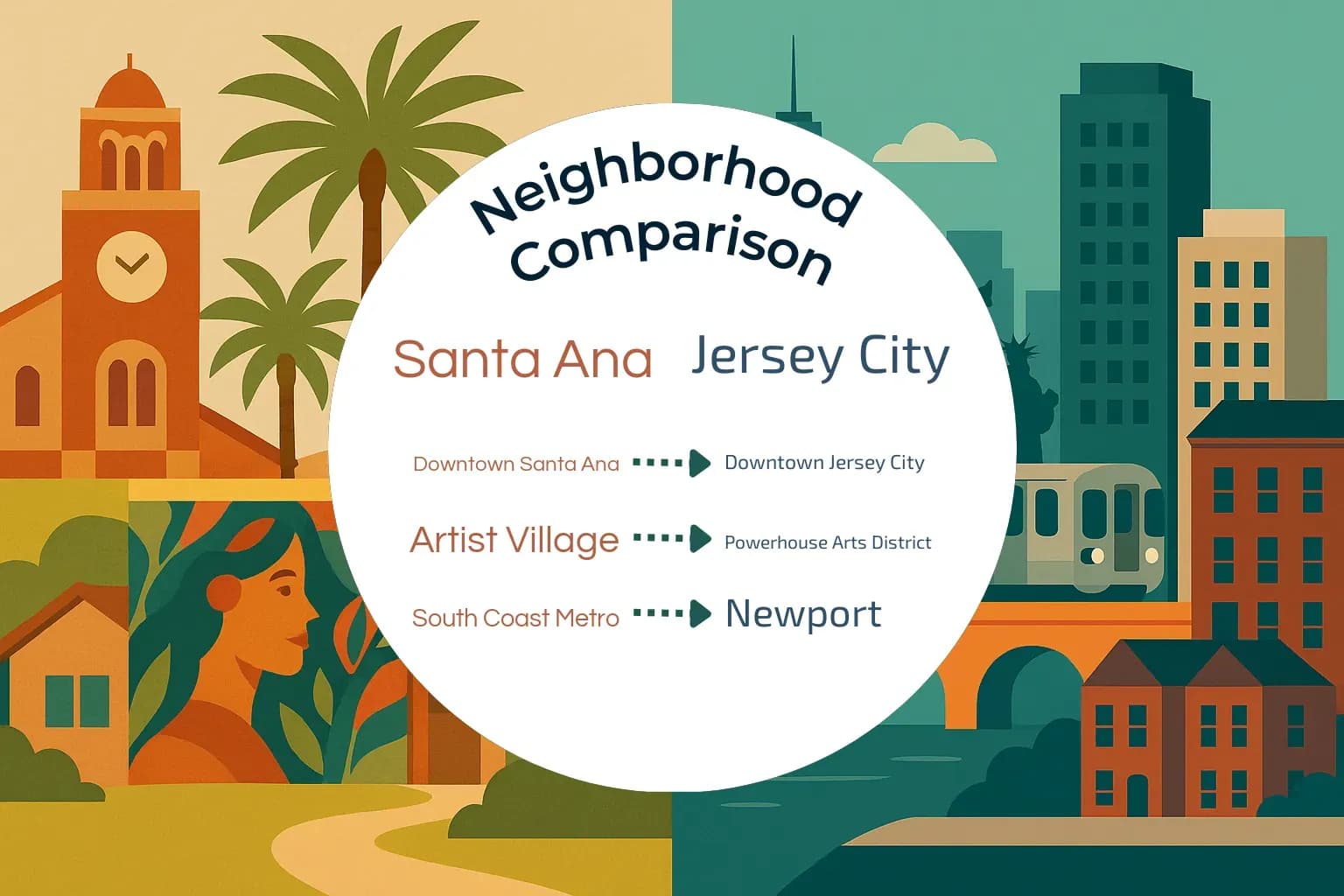 Santa Ana vs Jersey City Neighborhood Comparison