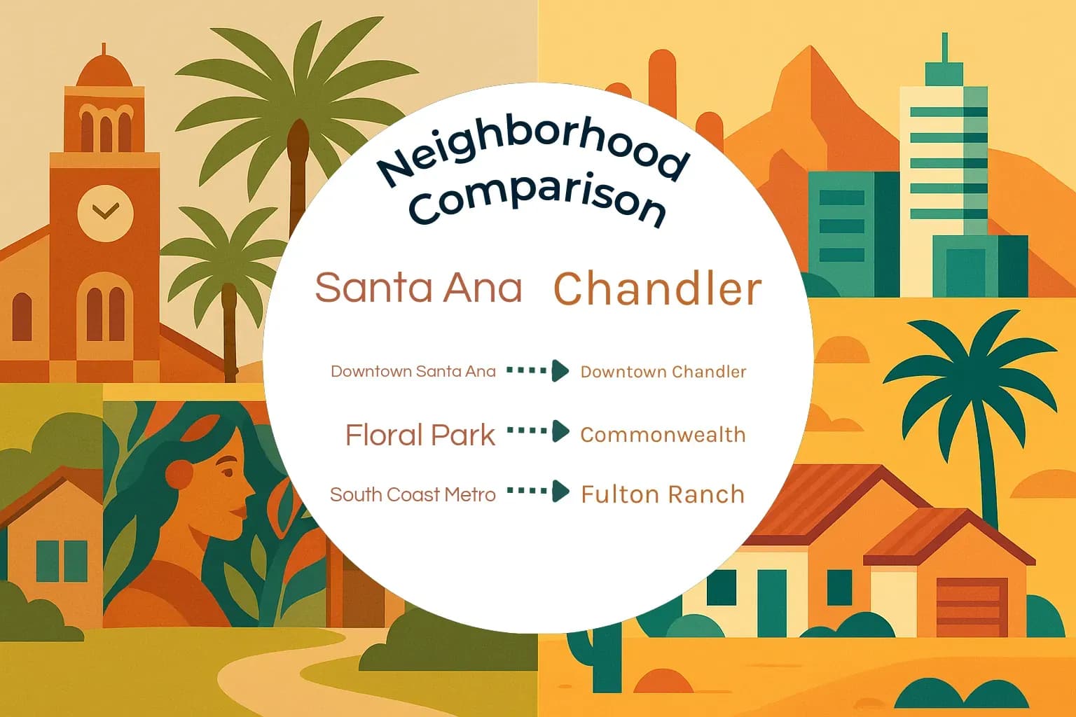Santa Ana vs Chandler Neighborhood Comparison